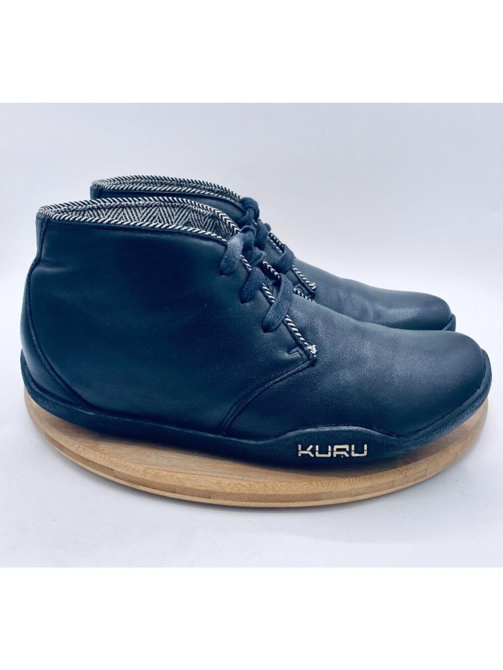 Kuru Shoes Womens 10.5 Black Leather Comfort Aalto Ankle Boots Orthotic